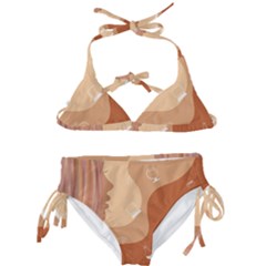 Online Woman Beauty Brown Kids  Classic Bikini Set