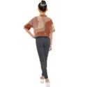 Online Woman Beauty Brown Kids Mock Neck Tee View2