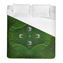 One Island In A Safe Environment Of Eternity Green Duvet Cover (full/ Double Size) by pepitasart