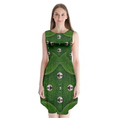 One Island In A Safe Environment Of Eternity Green Sleeveless Chiffon Dress   by pepitasart