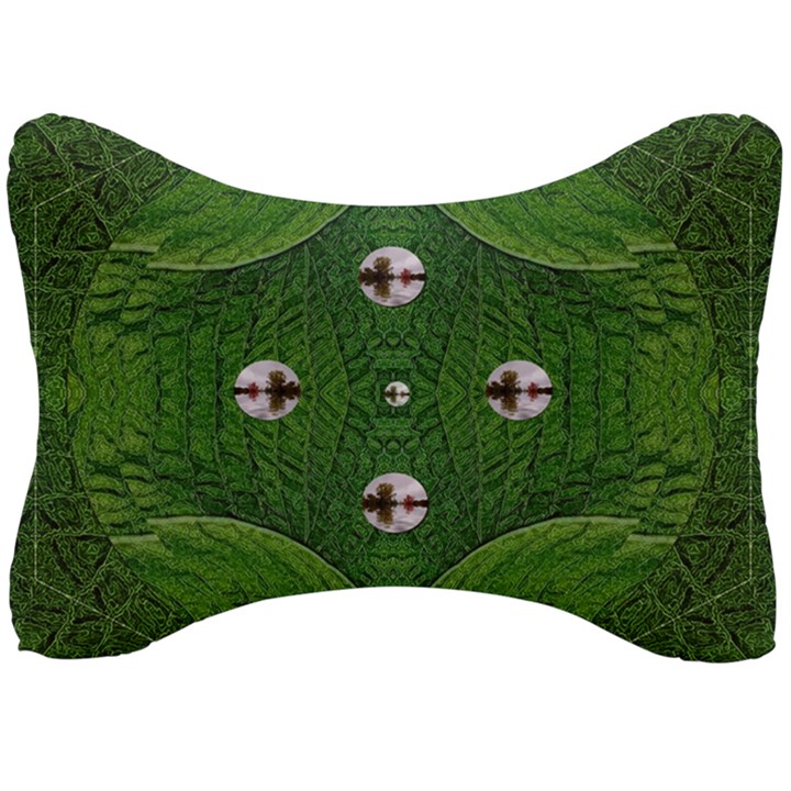 one Island in a safe environment of eternity green Seat Head Rest Cushion