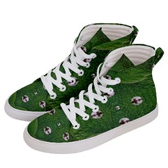 One Island In A Safe Environment Of Eternity Green Men s Hi-top Skate Sneakers by pepitasart