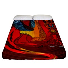 Dragon Metallizer Fitted Sheet (california King Size)