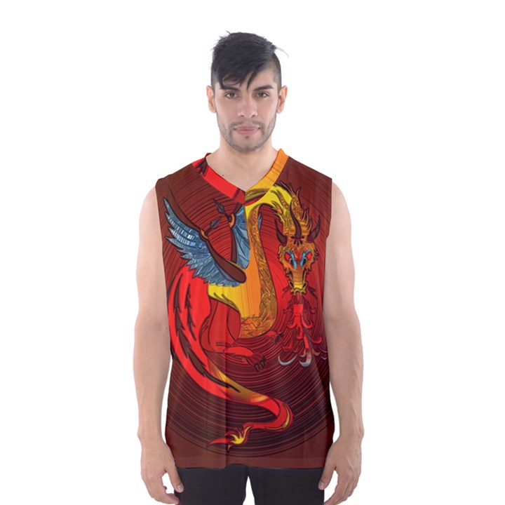 Dragon Metallizer Men s Basketball Tank Top