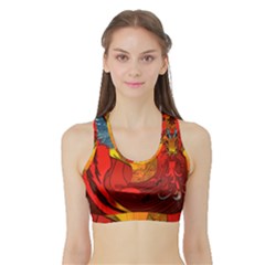 Dragon Metallizer Sports Bra With Border