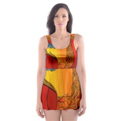 Dragon Metallizer Skater Dress Swimsuit