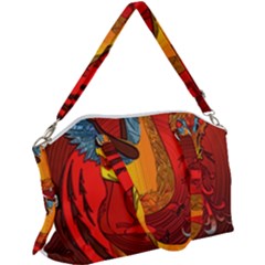 Dragon Metallizer Canvas Crossbody Bag by HermanTelo