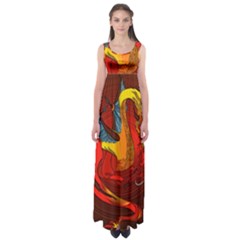 Dragon Metallizer Empire Waist Maxi Dress by HermanTelo