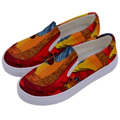 Dragon Metallizer Kids  Canvas Slip Ons