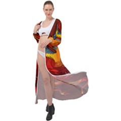 Dragon Metallizer Maxi Chiffon Beach Wrap