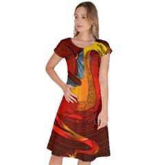 Dragon Metallizer Classic Short Sleeve Dress