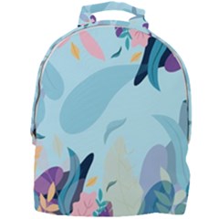 Nature Leaves Plant Background Mini Full Print Backpack