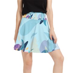 Nature Leaves Plant Background Waistband Skirt by Mariart