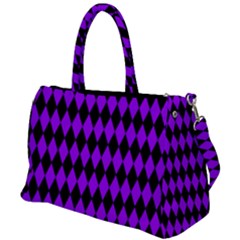 Blackpurplediomandssmall Duffel Travel Bag