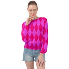 Pinkdiomands Banded Bottom Chiffon Top