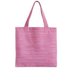 Pink Knitting Zipper Grocery Tote Bag by goljakoff