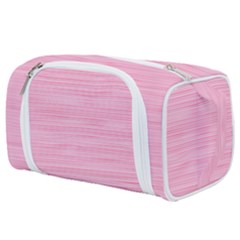 Pink Knitting Toiletries Pouch by goljakoff