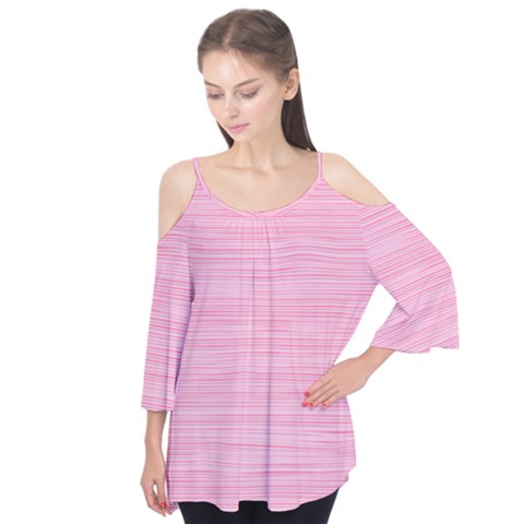 Pink Knitting Flutter Tees by goljakoff