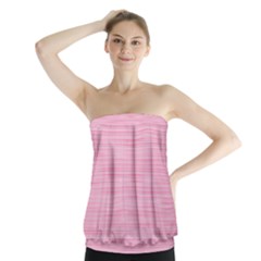 Pink Knitting Strapless Top by goljakoff