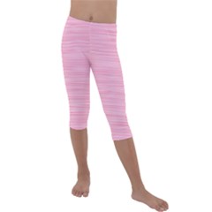 Pink Knitting Kids  Lightweight Velour Capri Leggings  by goljakoff