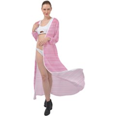 Pink Knitting Maxi Chiffon Beach Wrap by goljakoff