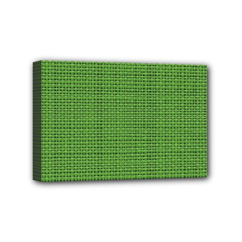 Green Knitting Mini Canvas 6  X 4  (stretched) by goljakoff