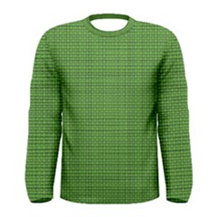 Green Knitting Men s Long Sleeve Tee by goljakoff