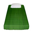 Green knitting Fitted Sheet (Single Size) View1