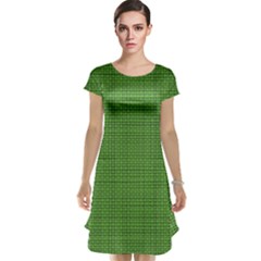 Green Knitting Cap Sleeve Nightdress by goljakoff