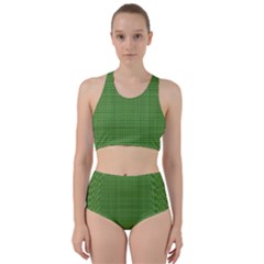 Green Knitting Racer Back Bikini Set by goljakoff