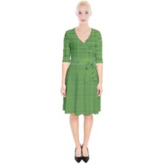 Green Knitting Wrap Up Cocktail Dress by goljakoff