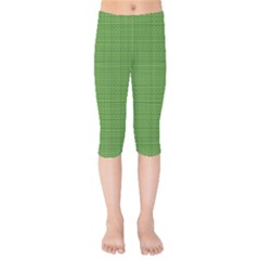 Green Knitting Kids  Capri Leggings  by goljakoff