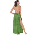 Green knitting Maxi Chiffon Tie-Up Sarong View2