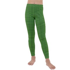 Green Knitting Kids  Lightweight Velour Leggings by goljakoff