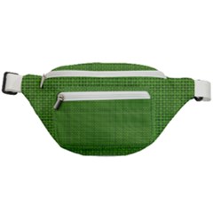 Green Knitting Fanny Pack