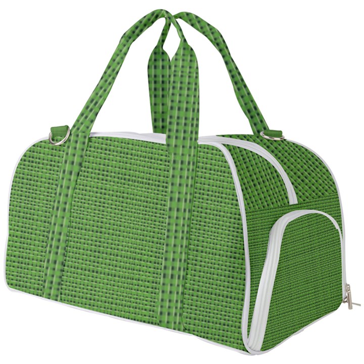 Green knitting Burner Gym Duffel Bag