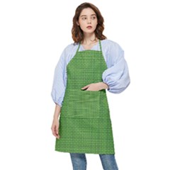 Green Knitting Pocket Apron by goljakoff