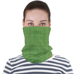 Green Knitting Face Seamless Bandana (adult) by goljakoff