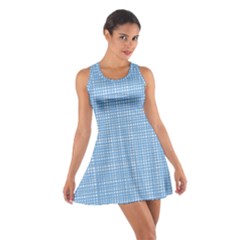 Blue Knitting Cotton Racerback Dress by goljakoff