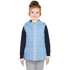 Blue Knitting Kids  Hooded Puffer Vest by goljakoff