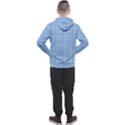 Blue knitting Men s Pullover Hoodie View2