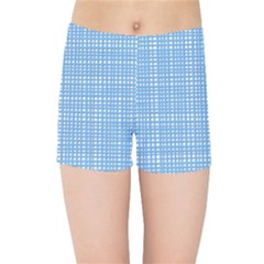 Blue Knitting Kids  Sports Shorts by goljakoff