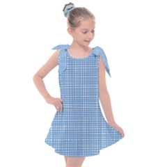 Blue Knitting Kids  Tie Up Tunic Dress by goljakoff