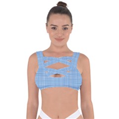 Blue Knitting Bandaged Up Bikini Top by goljakoff