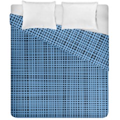 Blue Knitting Pattern Duvet Cover Double Side (california King Size) by goljakoff