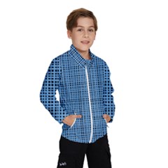 Blue Knitting Pattern Kids  Windbreaker by goljakoff