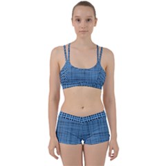 Blue Knitting Pattern Perfect Fit Gym Set