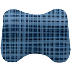 Blue Knitting Pattern Head Support Cushion by goljakoff