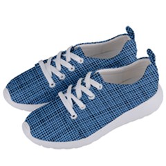 Blue Knitting Pattern Women s Lightweight Sports Shoes by goljakoff