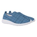 Blue knitting pattern Women s Slip On Sneakers View3